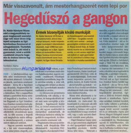 Cikk egy nagy tehetségről
